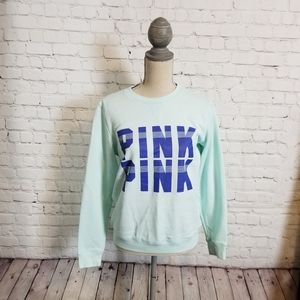 Victoria Secret Pullover Pink Logo Sweatshirt